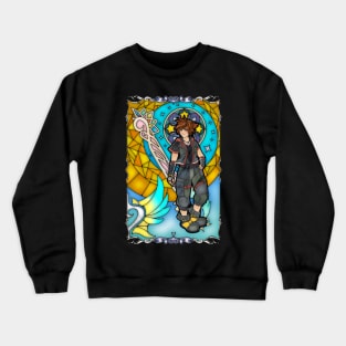 Kingdom Hearts 3 Sora Stained Glass Crewneck Sweatshirt